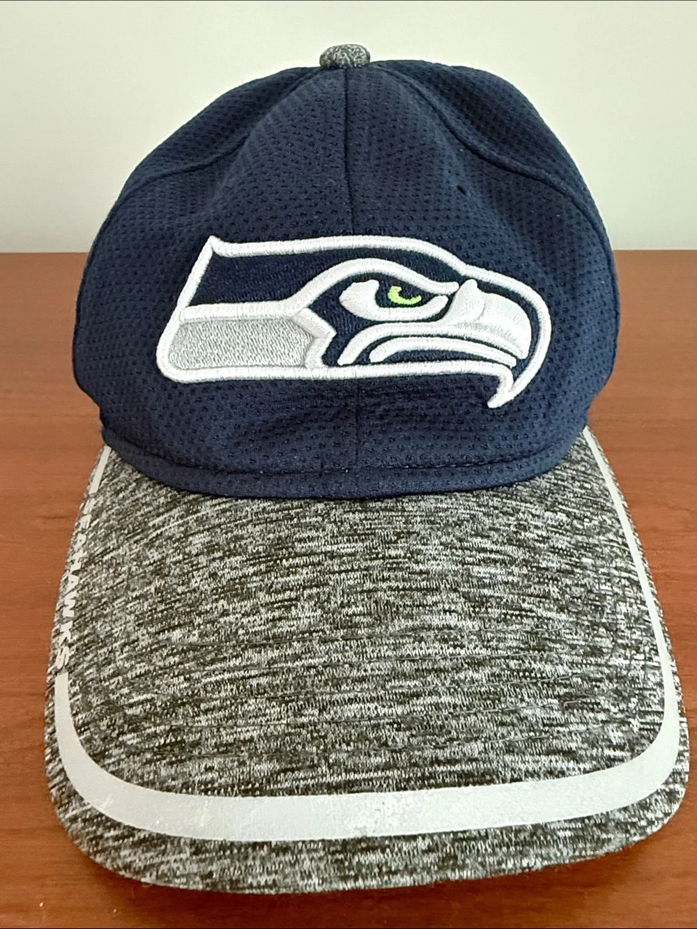 New Era NL Seattle Seahawks 9Twenty Strapback Hat Navy Reflective Womens